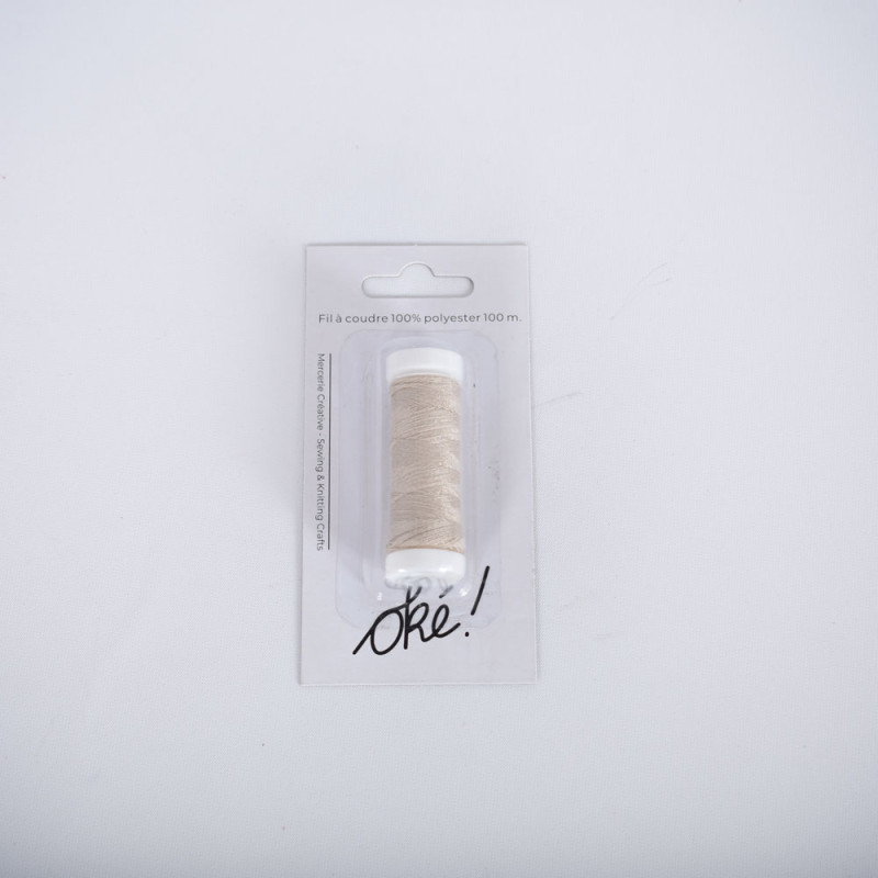 SACHET DE 6 / FIL A COUDRE 100% POLYESTER 100 M. MASTIC
