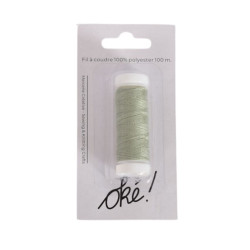 SACHET DE 6 / FIL A COUDRE 100% POLYESTER 100 M. AMANDE
