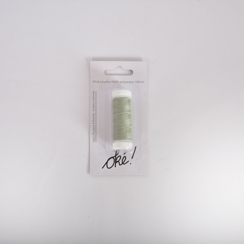 SACHET DE 6 / FIL A COUDRE 100% POLYESTER 100 M. AMANDE