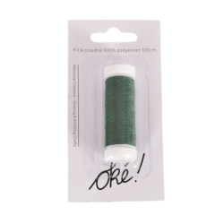 SACHET DE 6 / FIL A COUDRE 100% POLYESTER 100 M. FORET