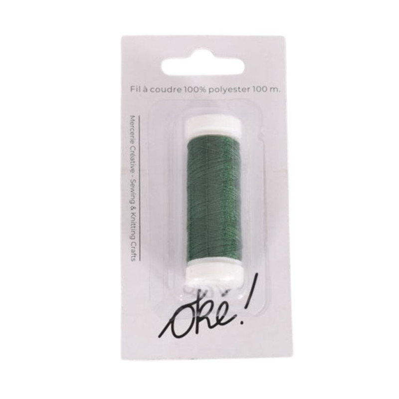 SACHET DE 6 / FIL A COUDRE 100% POLYESTER 100 M. FORET