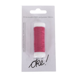 SACHET DE 6 / FIL A COUDRE 100% POLYESTER 100 M. MURIER