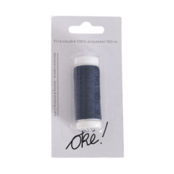 SACHET DE 6 / FIL A COUDRE 100% POLYESTER 100 M. AMIRAL