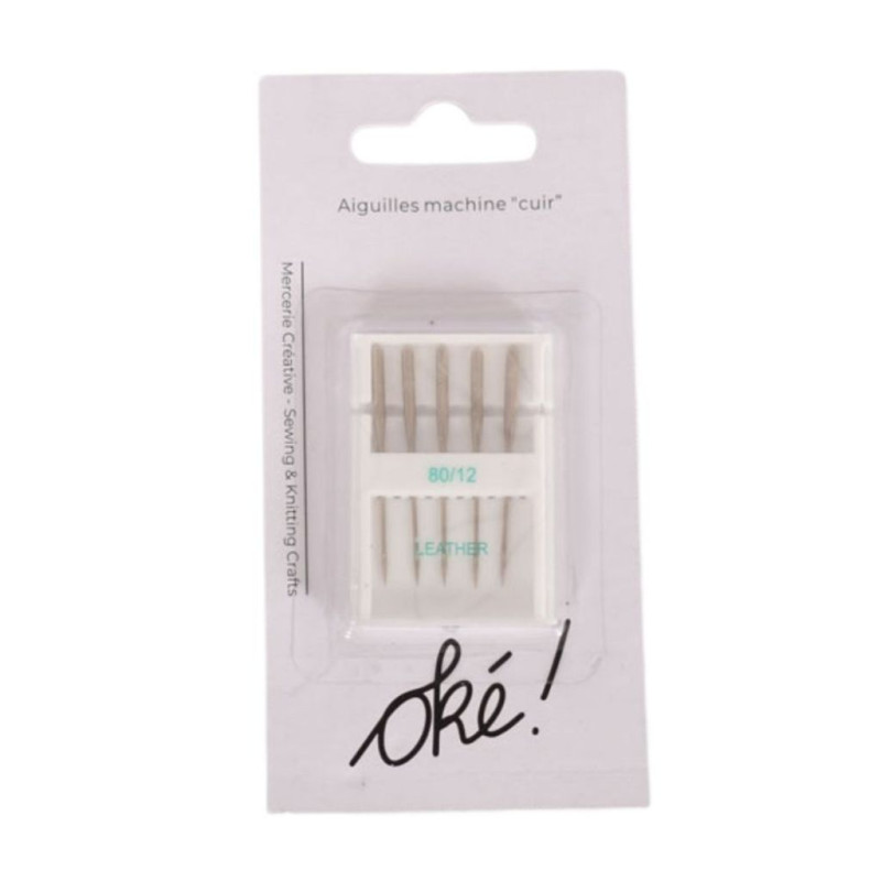 SACHET DE 6 / AIGUILLES MACHINE A COUDRE SPECIAL CUIR X5