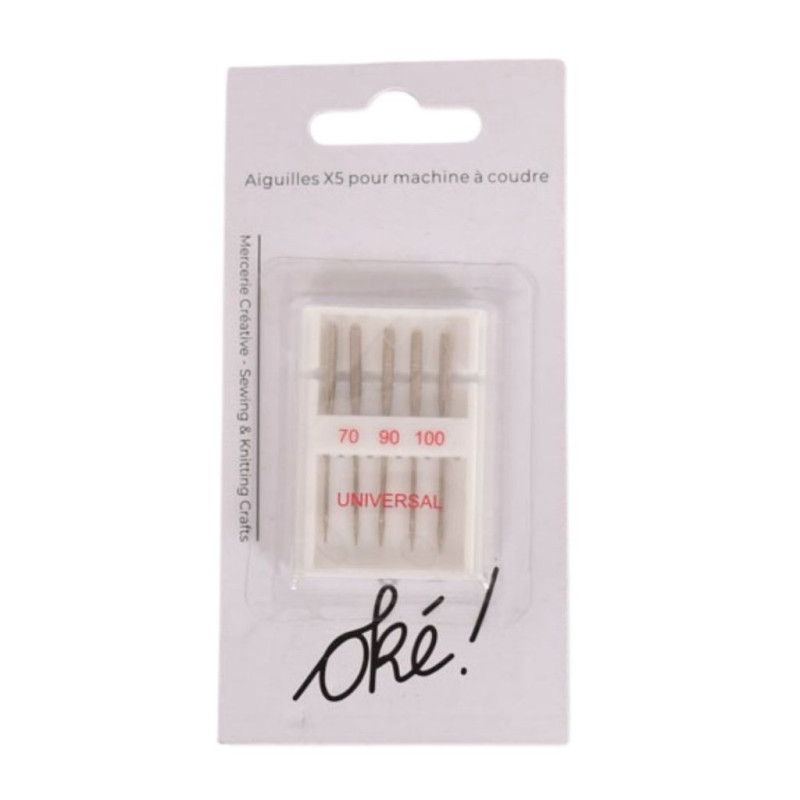 SACHET DE 6 / AIGUILLES MACHINE A COUDRE X5 70 - 90 - 100