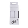 SACHET DE 6 / RUBAN ACCROCHANT ADHESIF BLANC 20MM. * 60 CM.
