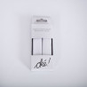 SACHET DE 6 / RUBAN ACCROCHANT ADHESIF BLANC 20MM. * 60 CM.
