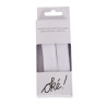 SACHET DE 6 / RUBAN ACCROCHANT A COUDRE BLANC 20MM. * 60 CM.