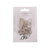 SACHET DE 6 / ILLETS METAL 8 MM. 15 PCS. + OUTIL