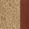 Doble Gasa acolchada estampada IMINA Blanco / Toffee
