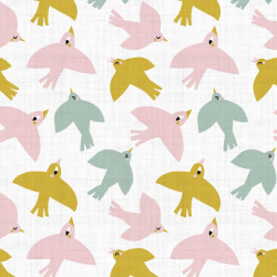 Printed Cotton LEWIS White...