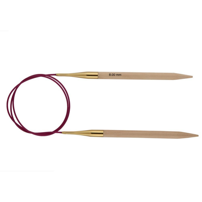 Aiguilles Circulaires Basix Bouleau 80 Cm. Nr. 8.0