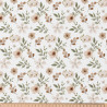 Coton imprimé ZADA Blanc / Naturel