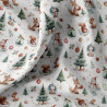 Coton imprimé DOUNOEL Blanc / Vert