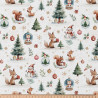 Coton imprimé DOUNOEL Blanc / Vert