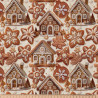 Coton imprimé CINNAMON Beige / Camel