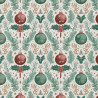 Coton imprimé BOLZANO Blanc / Vert