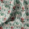 Coton imprimé BOLZANO Blanc / Vert