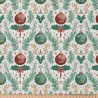 Coton imprimé BOLZANO Blanc / Vert