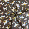 Printed Cotton TJAMPI Black Coffee / Vintage Multicolored