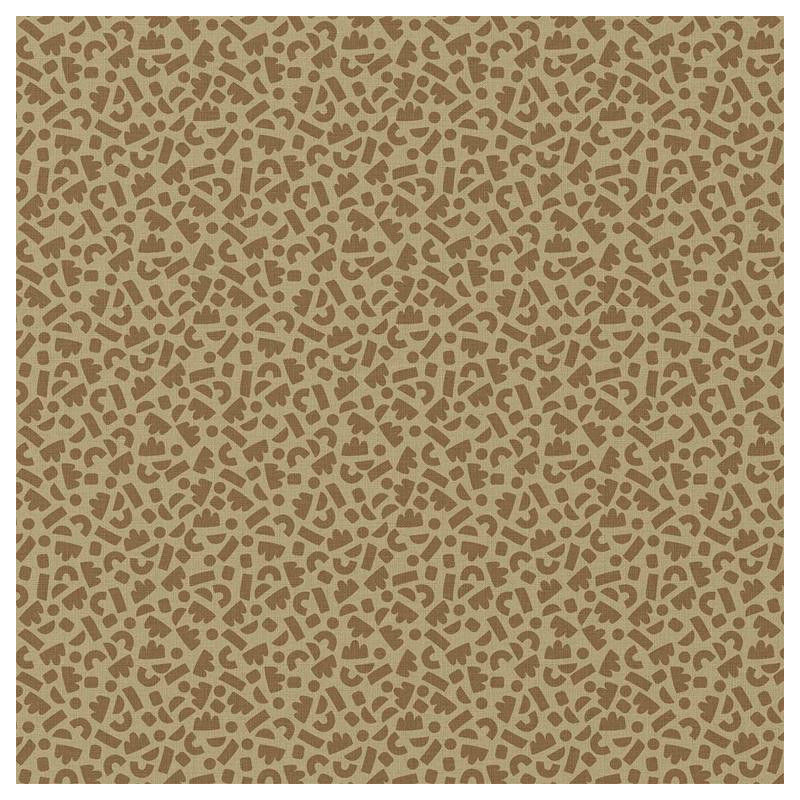 Coton Imprimé TIBEANS Beige / Marron