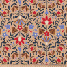 Coton imprimé LAFLEUR Beige / Rouge