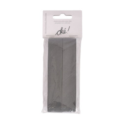 RUBAN BIAIS 2 CM. X 4 M. FLANELLE