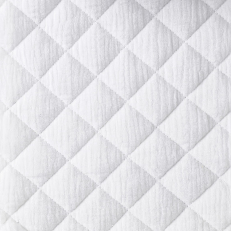 Double Gaze Matelassée Blanc