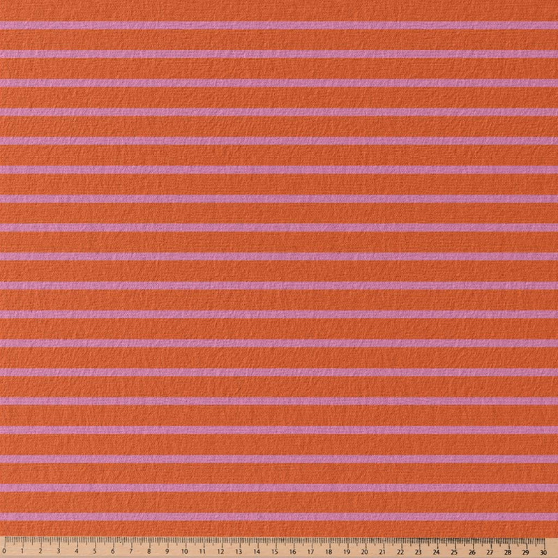 Jersey Rayé BRETON Tangerine / Bonbon