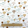 Coton imprimé MONG Blanc / M.Douceur