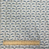 Coton Imprimé GRUE Lin / Indigo