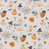 Coton Imprimé CASPER Gris / Orange