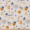 Coton Imprimé CASPER Gris / Orange