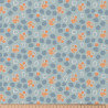 Coton Imprimé BEKKOU Bleu / Orange