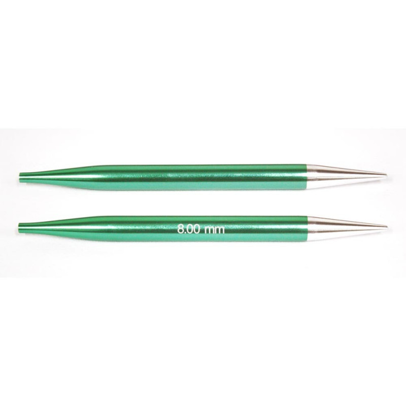 Aiguilles Circulaires Interchangeables Zing Aluminium Nr. 8.0