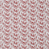 Coton imprimé SLICHEN Grenat / Blanc