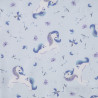 Printed Cotton INGELA Sky / Cornflower Blue