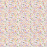 Coton Imprimé ALICE Blanc / Orange
