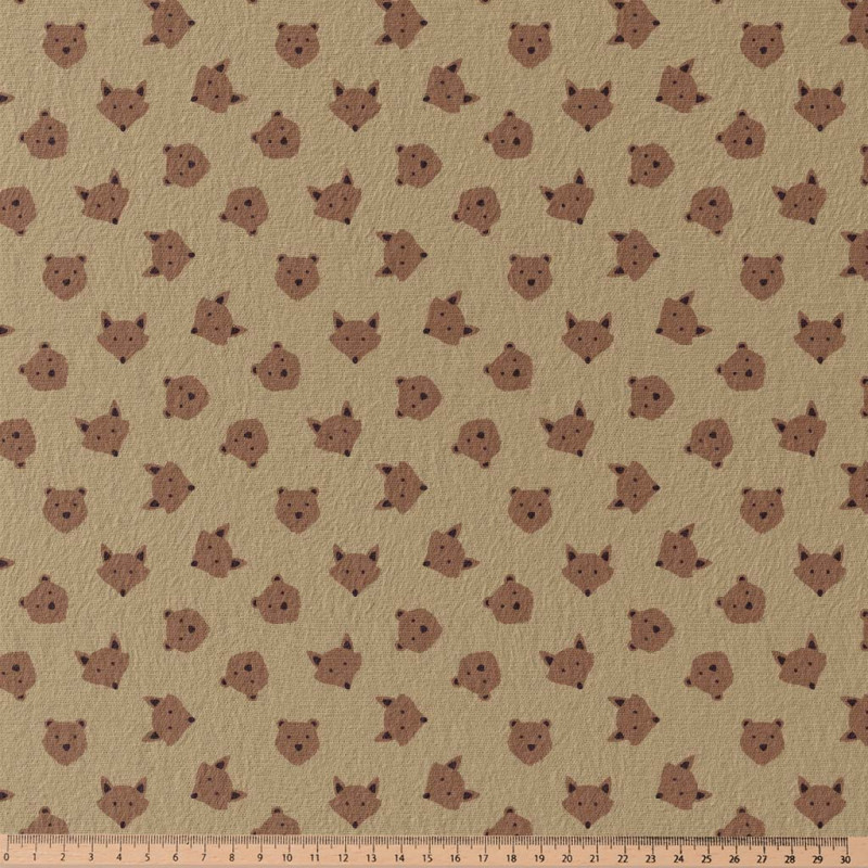 Jersey Imprimé RUZMI Camel / Marron
