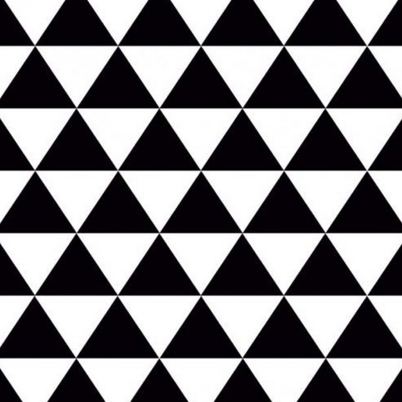 Demi-Natté Imprimé VINTY Blanc / Noir
