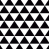 Demi-Natté Imprimé VINTY Blanc / Noir