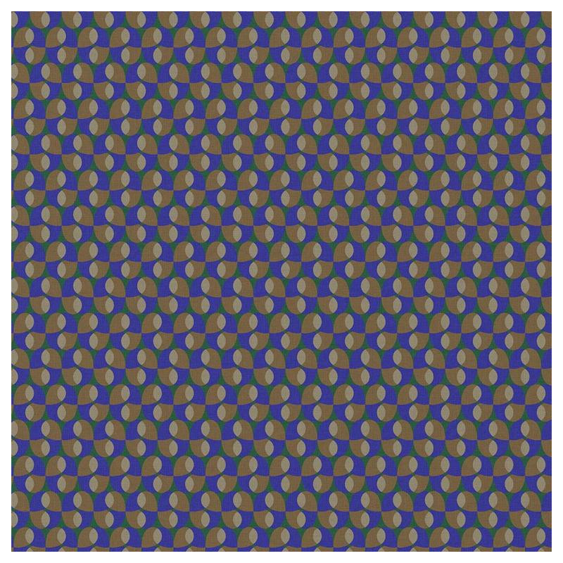 Coton Enduit BOHAZIA Bleu / Vert