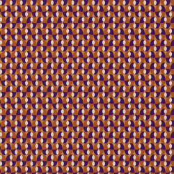 Coton Imprimé BOHAZIA Caramel / Violet