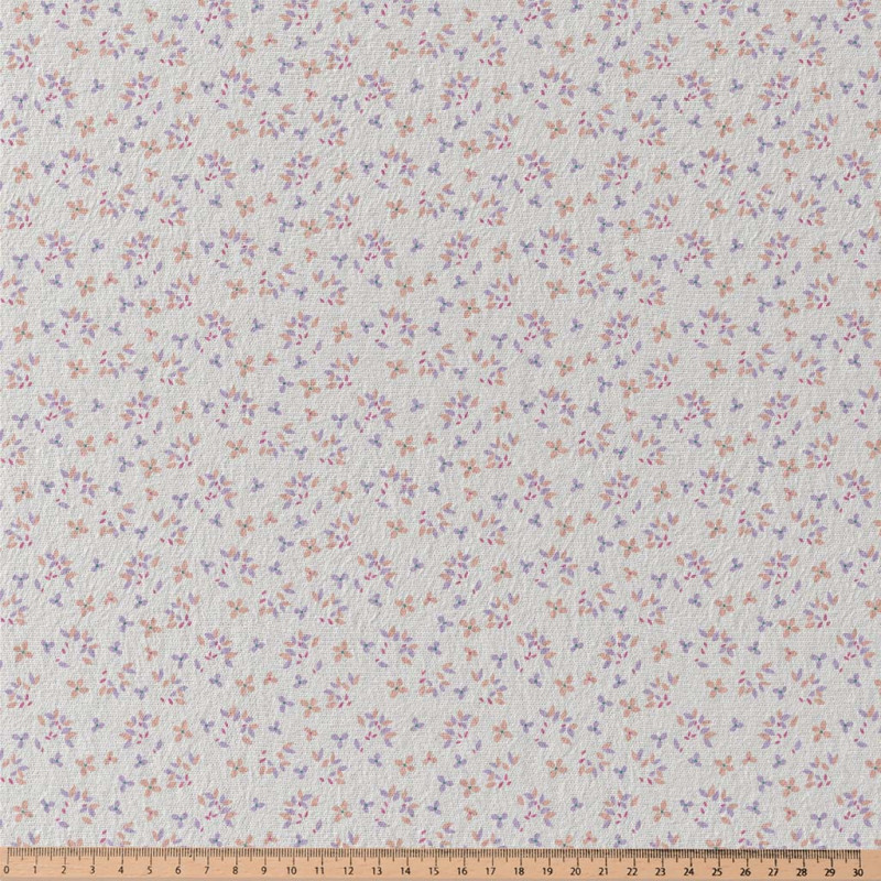 Jersey Imprimé JEFINE Blanc Cassé / Violet