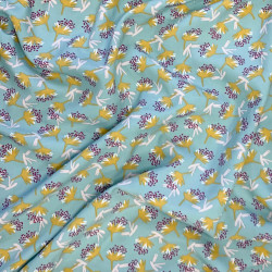 Viscose Imprimée OMBY Nil / Ocre