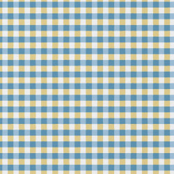 Coton Imprimé KAVYO Bleu / Blanc