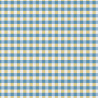Coton Imprimé KAVYO Bleu / Blanc
