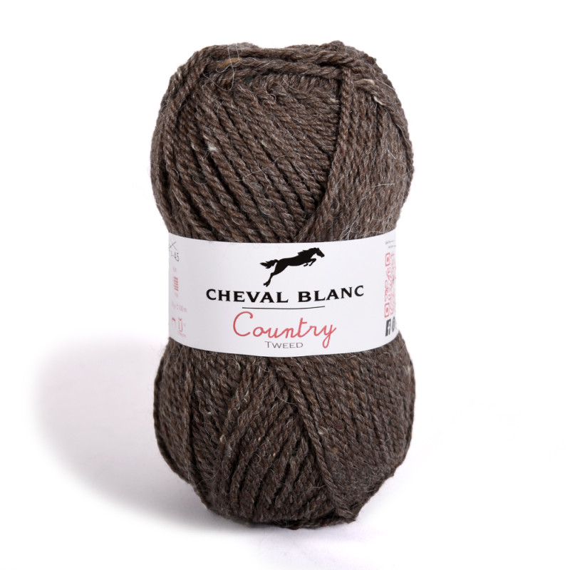 Fils COUNTRY TWEED 027 - Alpaga / Laine / Viscose / Acrylique