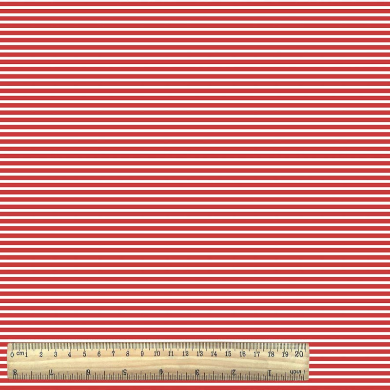 Jersey Rayé MARIN Rouge / Blanc
