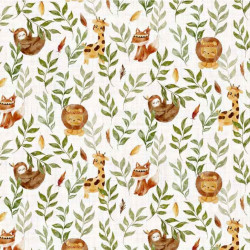 Printed Cotton INDIEN White...